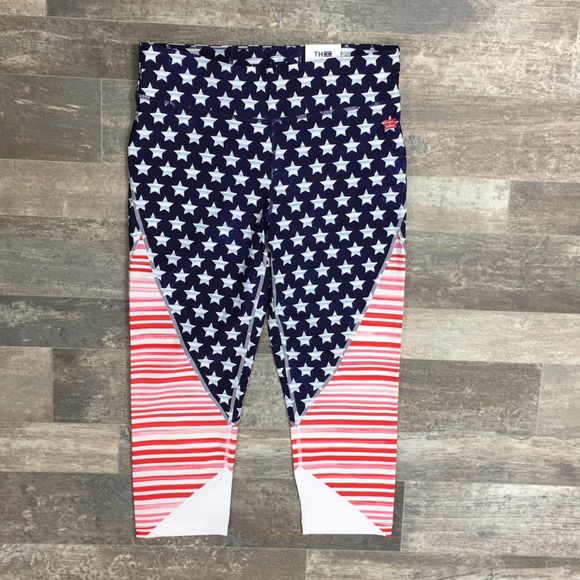 Tommy Hilfiger Sport USA Flag Capri Leggings - Picture 3 of 14